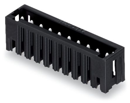 WAGO 734 Series Straight Through Hole Header, 2 Contact(s), 3.5 mm Pitch, 1 Row(s), Shrouded [734-132/105-604]; 222-401