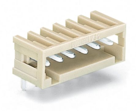 WAGO 734 Series Angled Through Hole Header, 14 Contact(s), 3.5 mm Pitch, 1 Row(s), Shrouded [734-174]; 222-419
