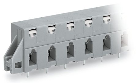 WAGO 741 Series PCB Connector, 6-Contact, 10mm Pitch, Through Hole Mount, 3-Row, Cage Clamp Termination [741-526]; 222-423