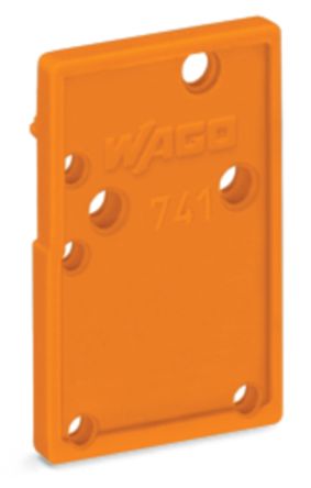 WAGO 741 Series End Plate for Use with Rail Mount Terminal Blocks [741-600]; 222-426