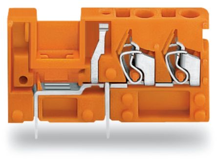 WAGO 742 Series PCB Connector, 1-Contact, 5.08mm Pitch, Through Hole Mount, 3-Row, Cage Clamp Termination [742-176]; 222-447