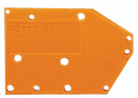 WAGO 742 Series End Plate for Use with Rail Mount Terminal Blocks [742-600]; 222-453