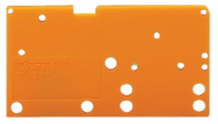 WAGO 742 Series End Plate for Use with Rail Mount Terminal Blocks [742-650]; 222-454