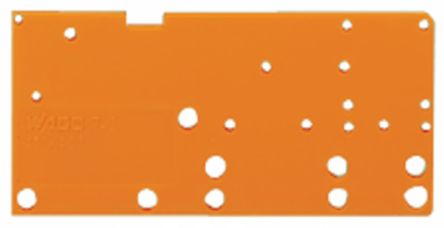 WAGO 742 Series End Plate for Use with Rail Mount Terminal Blocks [742-651]; 222-456
