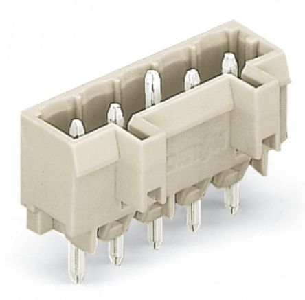 WAGO 721 Series Straight Through Hole Header, 8 Contact(s), 5 mm Pitch, 1 Row(s), Shrouded [721-168/001-000]; 222-529