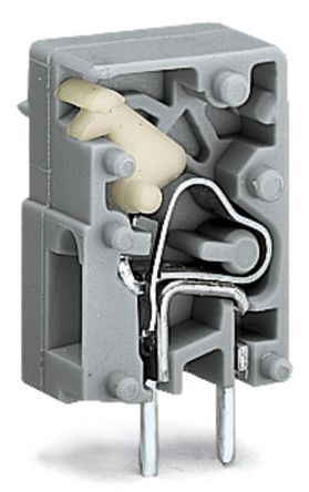 WAGO 741 Series PCB Connector, 1-Contact, 7.5mm Pitch, Through Hole Mount, 3-Row, Push In Termination [741-902]; 222-606