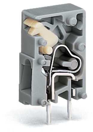 WAGO 741 Series PCB Connector, 1-Contact, 5mm Pitch, Through Hole Mount, 1-Row, Push In Termination [741-904]; 222-609