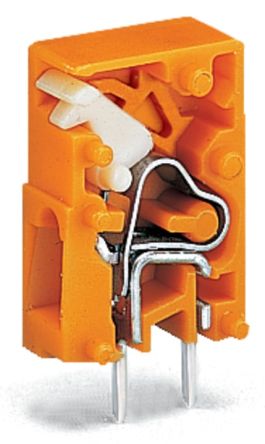WAGO 741 Series PCB Connector, 1-Contact, 5.08mm Pitch, Through Hole Mount, 3-Row, Push In Termination [741-911]; 222-612