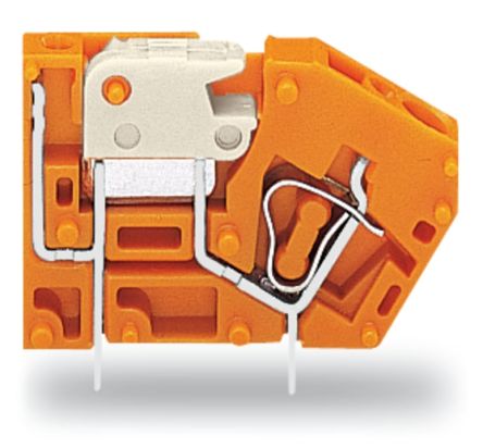 WAGO 742 Series PCB Connector, 1-Contact, 5.08mm Pitch, Through Hole Mount, 3-Row, Cage Clamp Termination [742-106]; 222-622