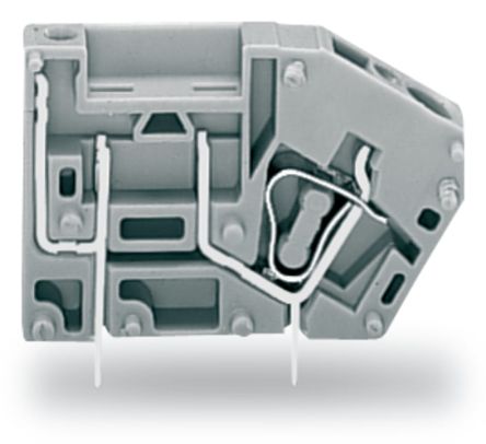 WAGO 742 Series PCB Connector, 1-Contact, 5mm Pitch, Through Hole Mount, 3-Row, Cage Clamp Termination [742-111]; 222-624