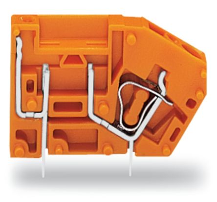 WAGO 742 Series PCB Connector, 1-Contact, 5.08mm Pitch, Through Hole Mount, 1-Row, Cage Clamp Termination [742-116]; 222-625