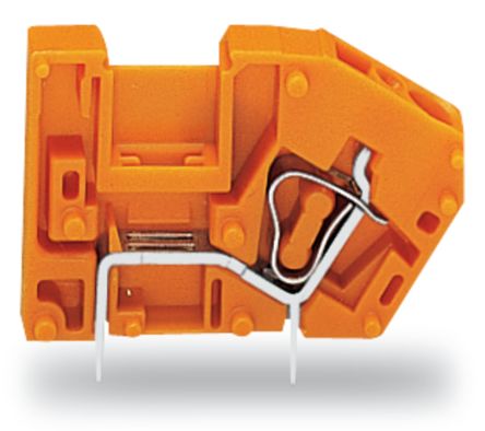 WAGO 742 Series PCB Connector, 1-Contact, 5.08mm Pitch, Through Hole Mount, 1-Row, Cage Clamp Termination [742-126]; 222-630