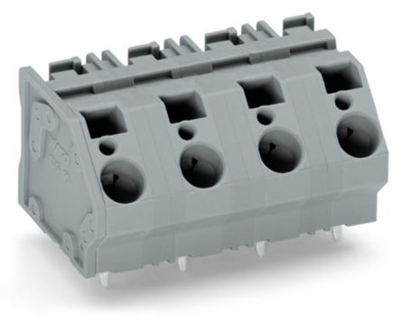 WAGO 745 Series PCB Connector, 2-Contact, 12.5mm Pitch, Through Hole Mount, 1-Row, Cage Clamp Termination [745-1402]; 222-649