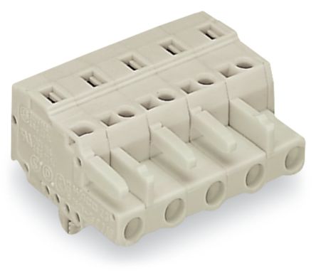 WAGO 721 Series Female Lighting Connector, 6-Pole, Female, 6-Way, Cable Mount, 16A [721-206/008-000]; 222-671