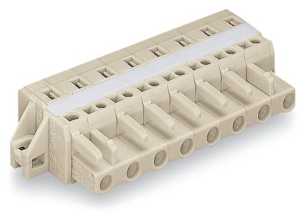 WAGO 721 Series Female Lighting Connector, 6-Pole, Female, 6-Way, Cable Mount, 16A [721-206/027-000]; 222-674