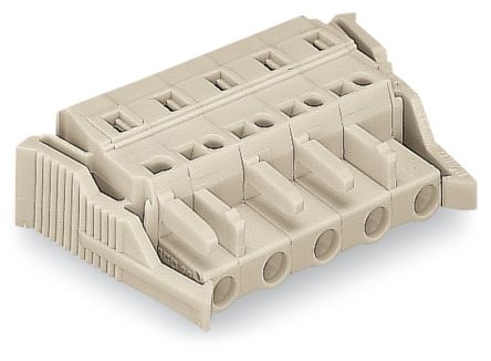 WAGO 721 Series Female Lighting Connector, 6-Pole, Female, 6-Way, Plug-In Mount, 16A [721-206/037-000]; 222-677