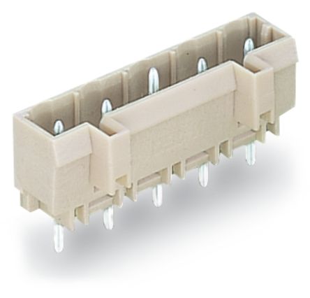 WAGO 721 Series Straight Through Hole Header, 10 Contact(s), 7.5 mm Pitch, 1 Row(s), Shrouded [721-240/001-000]; 222-715