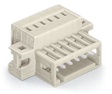 WAGO 734 Series Male Lighting Connector, 4-Pole, Male, 4-Way, Cable Mount, 10A [734-304/019-000]; 222-769