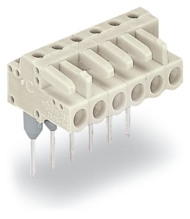 WAGO 722 Series Pluggable Connectors for Use with Rail Mount Terminal Blocks, 12A [722-236/005-000]; 223-012