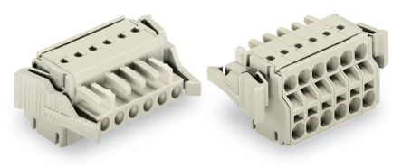 WAGO 721 Series Female Lighting Connector, 8-Pole, Female, 8-Way, Plug-In Mount, 16A [721-2108/037-000]; 223-087