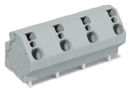 WAGO 745 Series PCB Connector, 6-Contact, 12.5mm Pitch, Through Hole Mount, 1-Row, Cage Clamp Termination [745-3256]; 223-195
