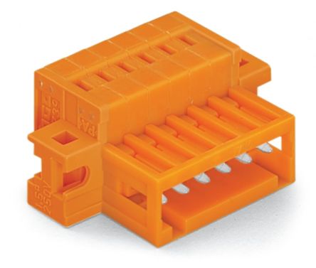 WAGO 734 Series Male Lighting Connector, 5-Pole, Male, 5-Way, Cable Mount, 10A [734-335/019-000]; 223-263