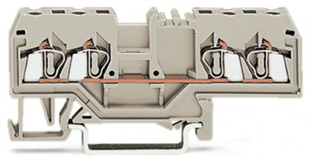 WAGO 280-999 280 Series Light Grey, 2.5mm², 1-Level, Cage Clamp Termination [280-999]; 223-319