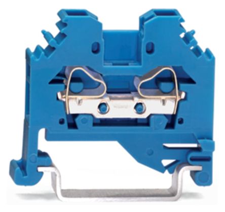WAGO 281-104 281 Series Blue, 4mm², 1-Level, Cage Clamp Termination [281-104]; 223-320
