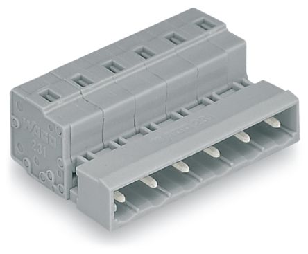 WAGO 731 Series Male Lighting Connector, 9-Pole, Male, 9-Way, Cable Mount, 12A [731-609]; 223-502