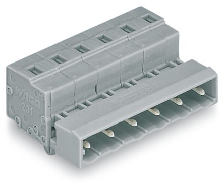 WAGO 731 Series Male Lighting Connector, 9-Pole, Male, 9-Way, Cable Mount, 12A [731-609/018-000]; 223-504