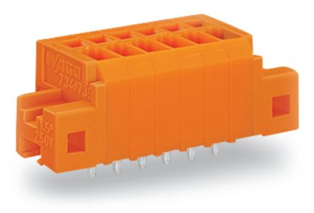 WAGO 739 Series PCB Connector, 8-Contact, 3.81mm Pitch, Through Hole Mount, 1-Row, Cage Clamp Termination [739-338/001-000]; 223-560