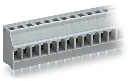WAGO 740 Series PCB Connector, 3-Contact, 5mm Pitch, Through Hole Mount, 1-Row, Cage Clamp Termination [740-103]; 223-565