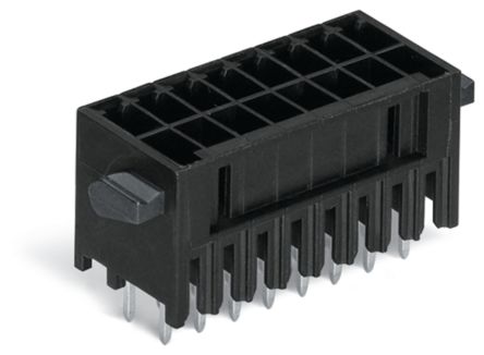 WAGO 713 Series Straight Through Hole Header, 20 Contact(s), 3.5 mm Pitch, 2 Row(s), Shrouded [713-1410/037-000]; 223-586