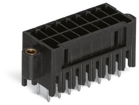 WAGO 713 Series Straight Through Hole Header, 16 Contact(s), 3.5 mm Pitch, 2 Row(s), Shrouded [713-1468/107-000]; 223-606