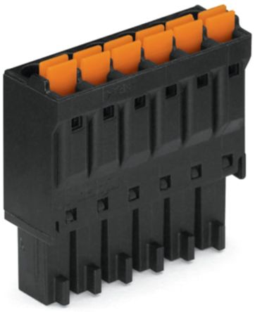 WAGO 714 Series Female Lighting Connector, 15-Pole, Female, 15-Way, Plug-In Mount, 8A [714-115]; 223-619