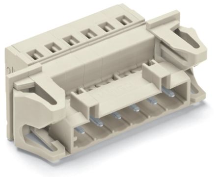 WAGO 721 Series Male Lighting Connector, 6-Pole, Male, 6-Way, Cable Mount, 12A [721-606/114-000]; 223-697