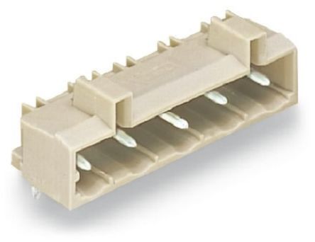 WAGO 721 Series Angled Through Hole Header, 4 Contact(s), 7.5 mm Pitch, 1 Row(s), Shrouded [721-834/001-000]; 223-844