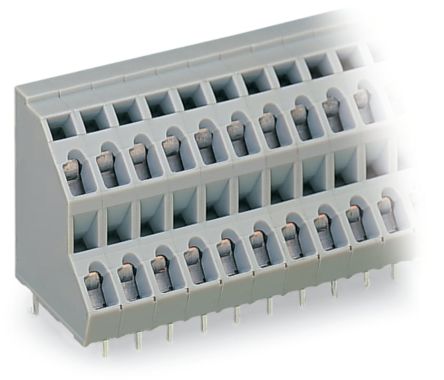 WAGO 736 Series PCB Terminal Block, 32-Contact, 5mm Pitch, Through Hole Mount, 2-Row, Cage Clamp Termination [736-116]; 223-926