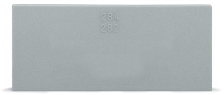 WAGO 284 Series Cover Plate for Use with Rail Mount Terminal Blocks [284-343]; 223-961