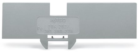WAGO 284 Series Cover Plate for Use with 4- Conductor Terminal Blocks 279-831, 280-833 And 281-652 [284-346]; 223-965