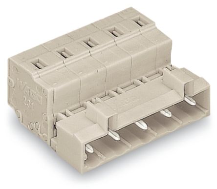 WAGO 723 Series Male Lighting Connector, 8-Pole, Male, 8-Way, Cable Mount, 12A [723-608]; 224-033