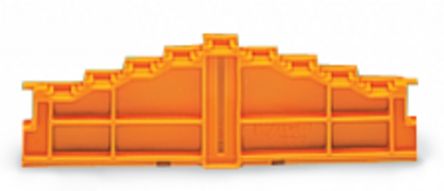 WAGO 727 Series End Plate for Use with Rail Mount Terminal Blocks [727-208]; 224-056