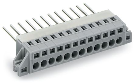 WAGO 731-138/048-000 731 Series Grey, 2.5mm², 1-Level, Cage Clamp Termination [731-138/048-000]; 224-074