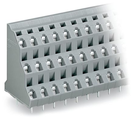 WAGO 737 Series PCB Connector, 9-Contact, 7.5mm Pitch, Through Hole Mount, 3-Row, Cage Clamp Termination [737-553]; 224-088