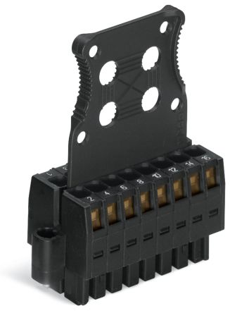 WAGO 713 Series Series Connector, 12P-Pole, Female, 12-Way, 10A [713-1106/107-9037/032-000]; 224-147