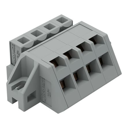 WAGO 731 Series Series Connector, 4P-Pole, Female, 4-Way, Flange Mount, 12A [731-504/031-000]; 224-205
