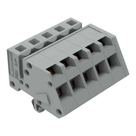 WAGO 731 Series Series Connector, 5P-Pole, Female, 5-Way, Flange Mount, 12A [731-505/008-000]; 224-207
