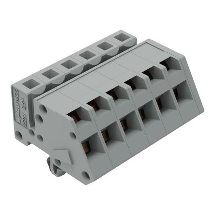 WAGO 731 Series Series Connector, 6P-Pole, Female, 6-Way, Flange Mount, 12A [731-506/008-000]; 224-210