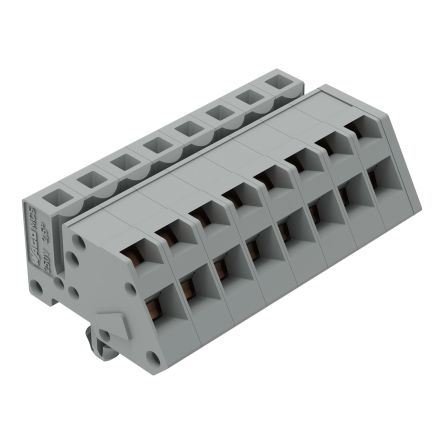 WAGO 731 Series Series Connector, 8P-Pole, Female, 8-Way, Flange Mount, 12A [731-508/008-000]; 224-213