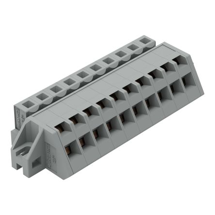 WAGO 731 Series Series Connector, 10P-Pole, Female, 10-Way, Flange Mount, 12A [731-510/031-000]; 224-214